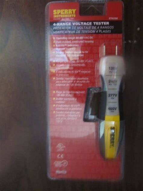 Sperry Instruments ET6204 4 Range Voltage Tester For Sale Online EBay