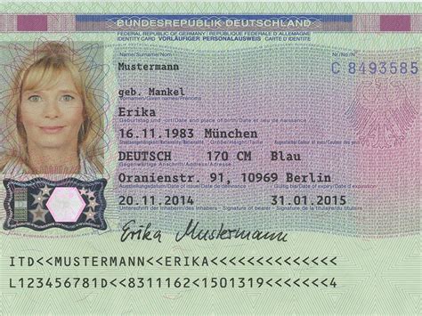 Vorläufiger Personalausweis Behördenführer Serviceportal Bürger