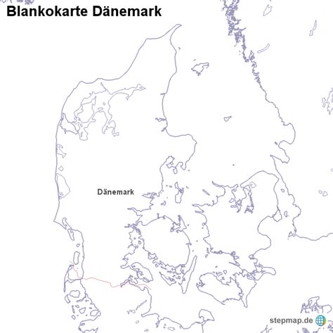 Blankokarte D Nemark Von L Nderkarte Landkarte F R D Nemark