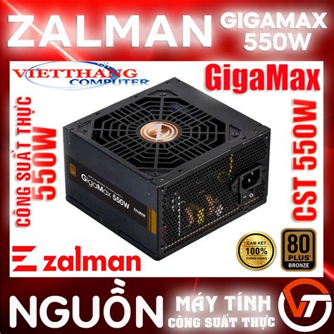 Nguồn 550W Công suất thực Zalman GigaMax 550 - Single Rail - A.PFC ...