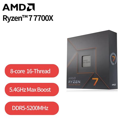 NEW AMD Ryzen 7 7700X R7 7700X 4 5 GHz 8 Core 16 Thread CPU Processor