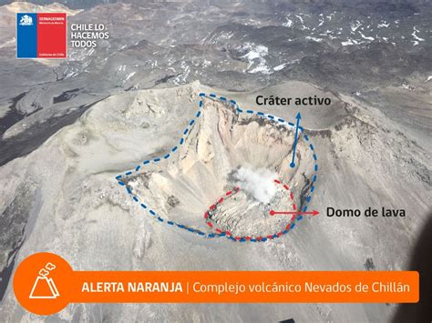 SERNAGEOMIN reporta nueva explosión en complejo volcánico Nevados de