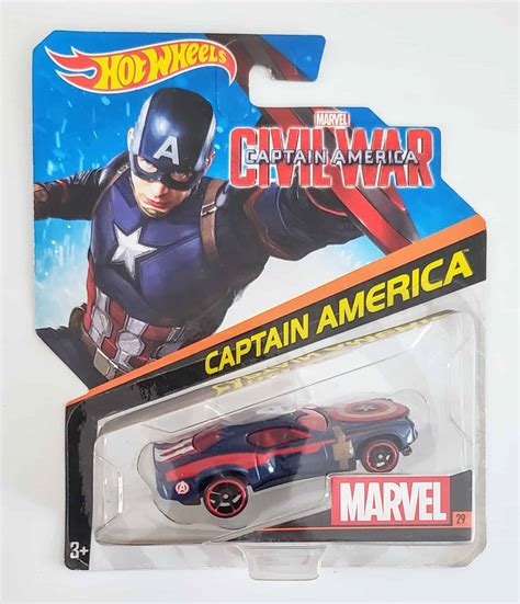 Hot Wheels Character Cars Captain America Civil War Universo Hot Wheels
