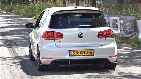 Volkswagen Golf 6 GTI With Straight Pipes Exhaust Revs Pops Bangs