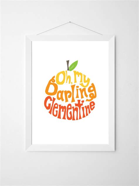 Clementine . Oh, My Darling Clementine Ombre . Printable Download ...