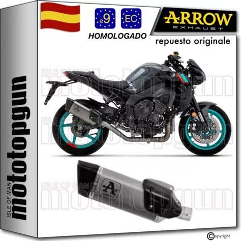 Arrow Tubo Escape T Homologado Rc Pista Titanio C Yamaha Mt Mt