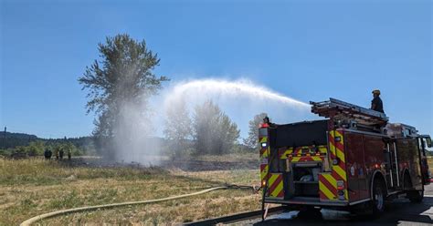 Firefighters Respond To Wind Driven Two Alarm Grass Fire In West Eugene News