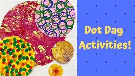 dot day art activities youtube