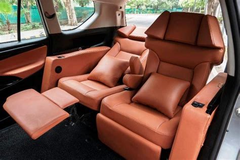 Modified Toyota Innova Crysta Interiors With Special Powered Recliners