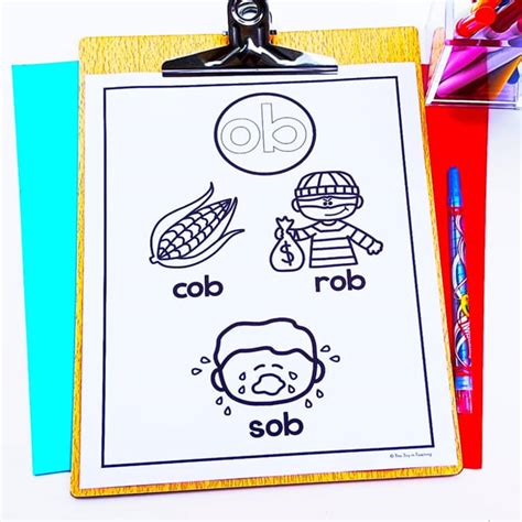 cvc word families coloring sheets   joy  teaching tpt