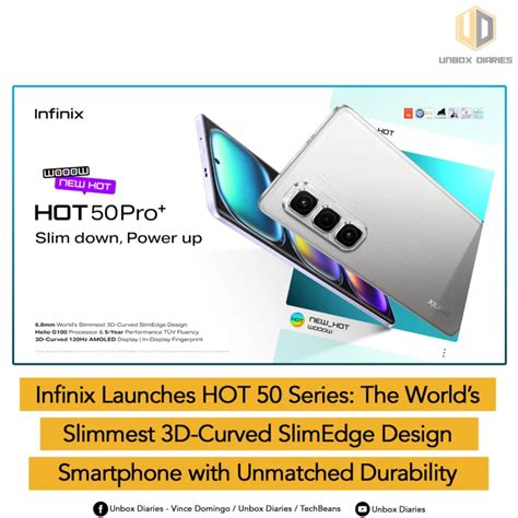 Infinix Launches HOT 50 Series The Worlds Slimmest 3D Curved SlimEdge Design Smartphone With