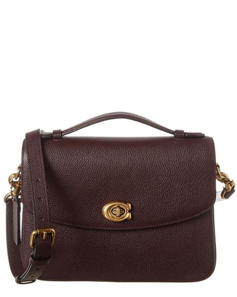 Coach Cassie Leather Crossbody In Brown Lyst