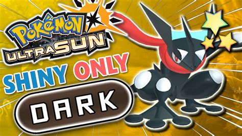 Pokemon Ultra Sun Hardcore Nuzlocke With SHINY DARK Types ONLY YouTube