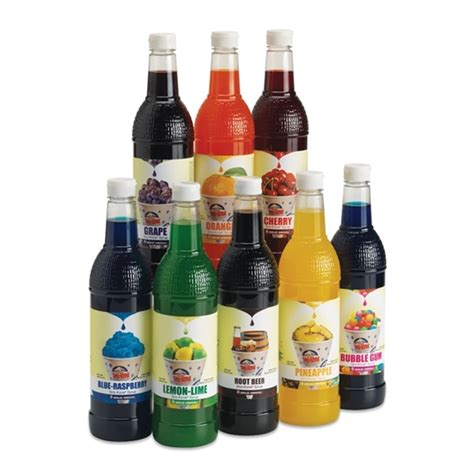 Sno Treat Sno Kone Syrup 25 Oz Bottles W Spouts