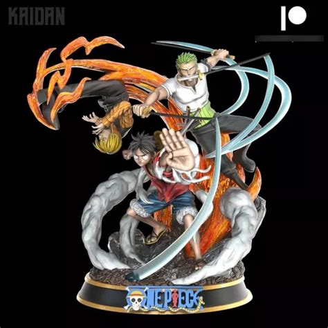 Archivo Stl Impresi N D One Piece Luffy Sanji And Zoro En Venta