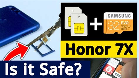 Как вставить сим карту в хонор