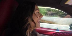 Amateur Aubry Babcock Goes On A Ride In The Turbo S And Gets That Hot Pink Pussy Fingered