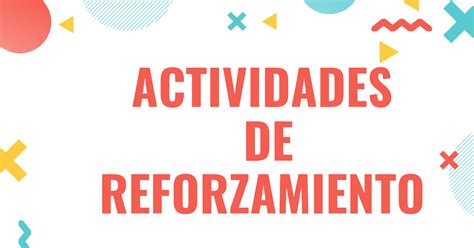 Actividades De Reforzamiento Semana Sexto Grado Material Educativo