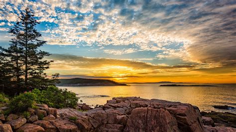 Nature Landscape Mountains Trees Plants Rocks Water Coast