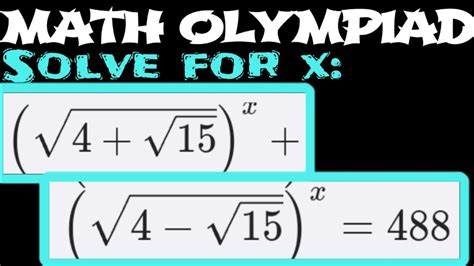 Math Olympiad A Nice Algebra Math Olympiad Problem Youtube