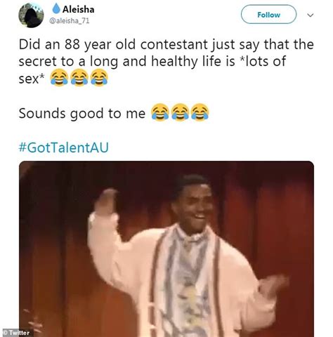 Australia S Got Talent Fans Praise 88 Year Old Woman Who Reveals Lots Of Sex Leads To A Long