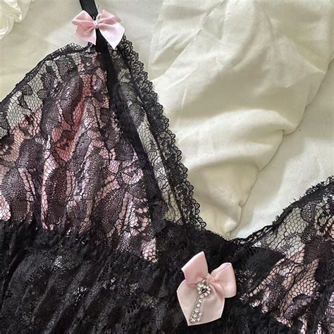 NWT Y2K Babydoll Lingerie Dress Top Size Large No Depop