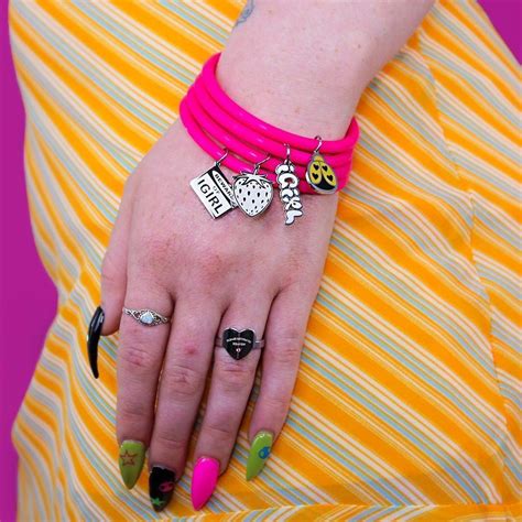 IGirl Hot Pink Jelly Bands The Details 4 Pack Depop