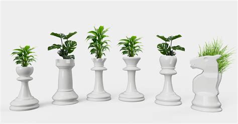 Chess planters by Hydramaker | Download free STL model | Printables.com