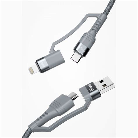 Dudao Multi Kabel Met W Usb C Lightning En Usb Meter