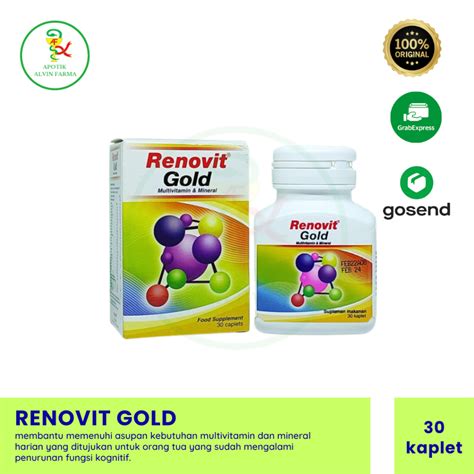 Jual Renovit Gold Untuk Kebutuhan Multivitamin Dan Mineral 30 Kaplet