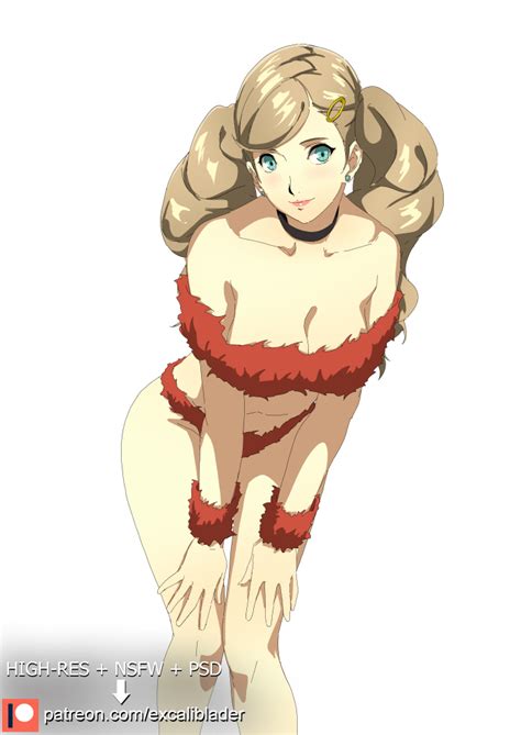 Excaliblader Takamaki Anne Persona Persona 5 1girl Bare Arms Bare Legs Bikini Blonde