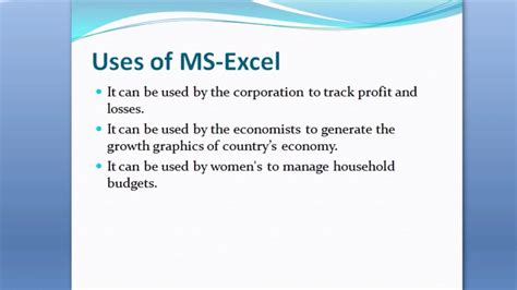 What Is The Uses Of Ms Excel Ms Excel Course Part 2 Technical Umair