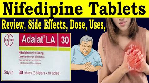 Nifedipine Tablets Ip Mg Review Adalat La Mg Uses Side