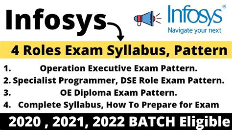 Infosys Off Campus Drive Exam Pattern Syllabus How To Prepare For