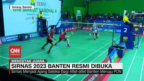 Sirnas Banten Resmi Dibuka Youtube