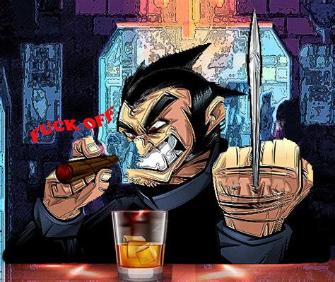 Wolverine Bar Drink Fuck Off Digital Art By Omar Afifi Elporince Pixels