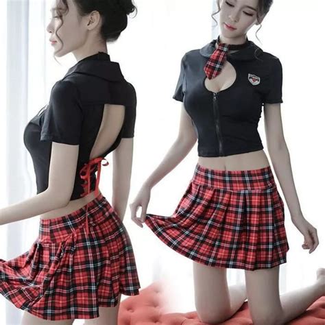 Jual Lqle Lingerie Sexy Seragam Pelajar Jepang Cosplay Wanita Dewasa Hot Shopee Indonesia