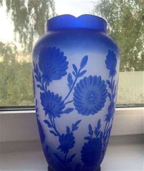 Ваза «Чертополох» в стиле Галле 28 см | Festima.Ru - Мониторинг объявлений