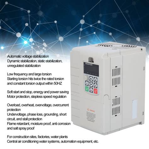 ไดรฟ์ความถี่ตัวแปร 3 เฟส Universal Inverter 3 ใน 3 Out Motor Converter Vfd 380v Th