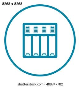 Battery Charger Icon Vector Stock Vector (Royalty Free) 488747782 | Shutterstock