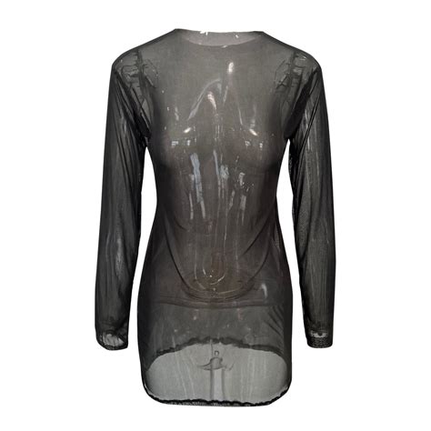Ajhsaklt Lingerie For Women Naughty Outfits Clubwear Long Mini Casual Dress Sheer Mesh Women S