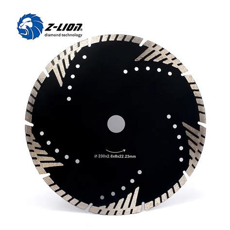 Z Lion 230mm Diamond Cutting Disc Granite Marble Saw Blade Turbo Diamond Segments 9 Inch Store