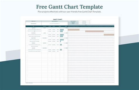 Free Gantt Chart Template - Download in Excel, Google Sheets | Template.net