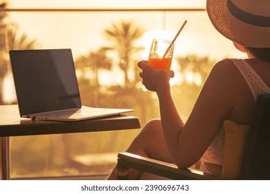 Top View Woman Bikini Straw Hat Stock Photo Shutterstock