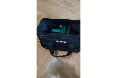 Сумка для инструмента с пластиковым дном с ремнем Dr.IRON 420x235x270 ...