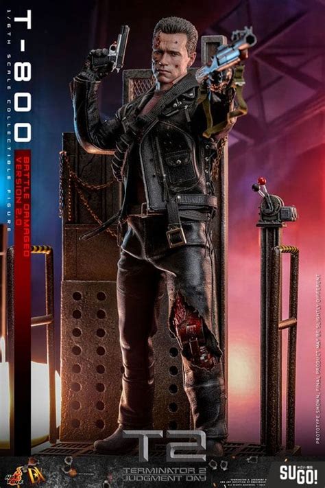 Hot Toys Movie Masterpiece Dx Terminator T Battle Damage Edition Scale
