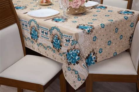 Toalha De Mesa Retangular Cadeiras M X M Linh O Cor Floral