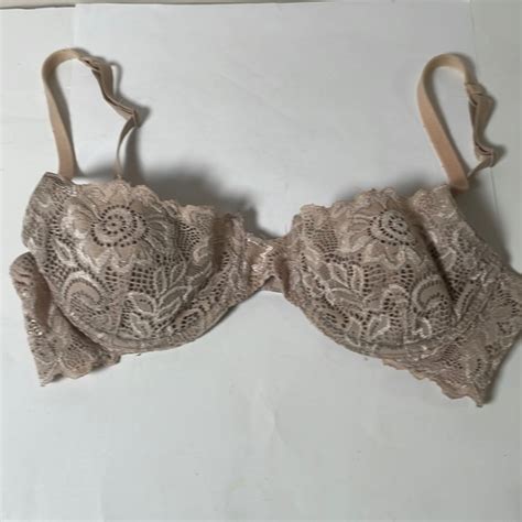 Gilligan O Malley Intimates Sleepwear Gilligan Omalley Demi Bra Lace Beige Light Nude