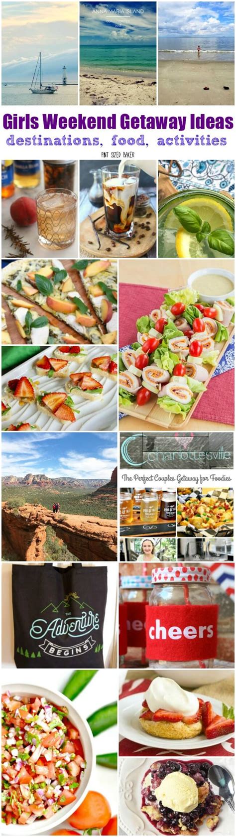 Girls Weekend Getaway Ideas - destinations, food, activities - Pint Sized Baker