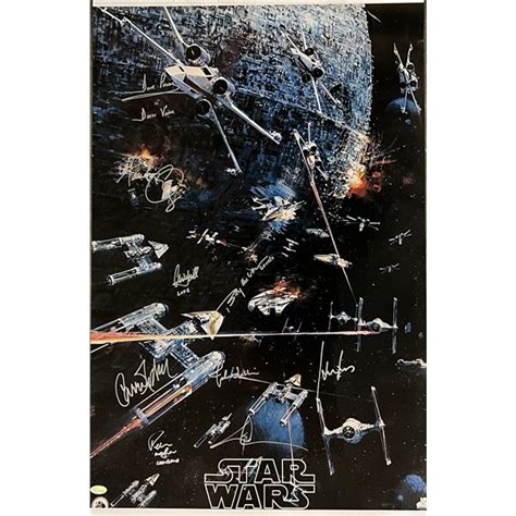 Star Wars Cast Signed Movie Poster